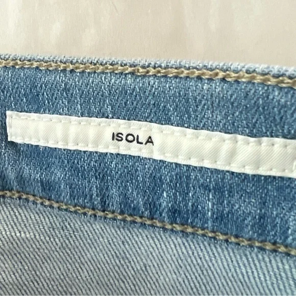 Citizens Of Humanity Light Wash Isola Cropped Boot Jeans - 24 - Picture 6 of 8